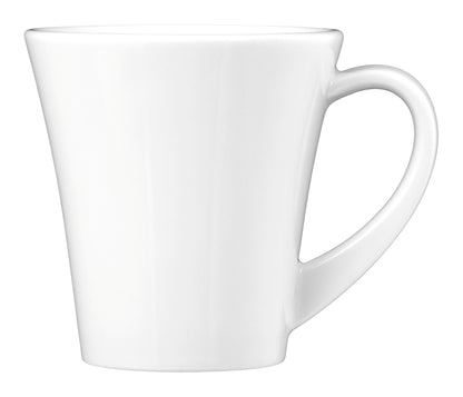 Weiße Kaffeetasse aus Porzellan