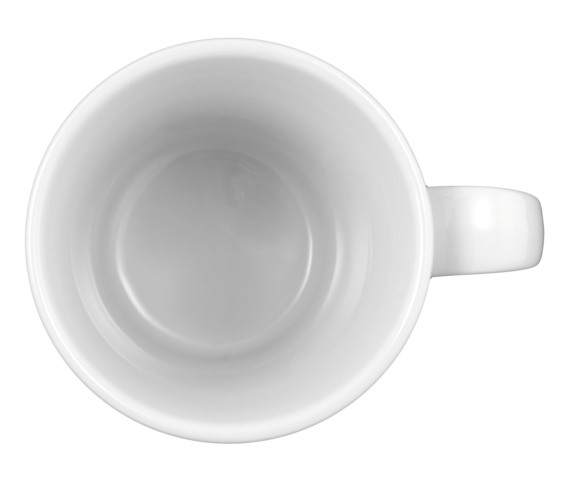 Weiße Kaffeetasse aus Porzellan