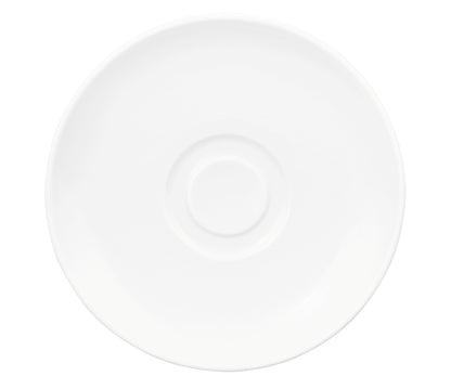 Weiße Porzellan-Untertasse, Gastronomiebedarf