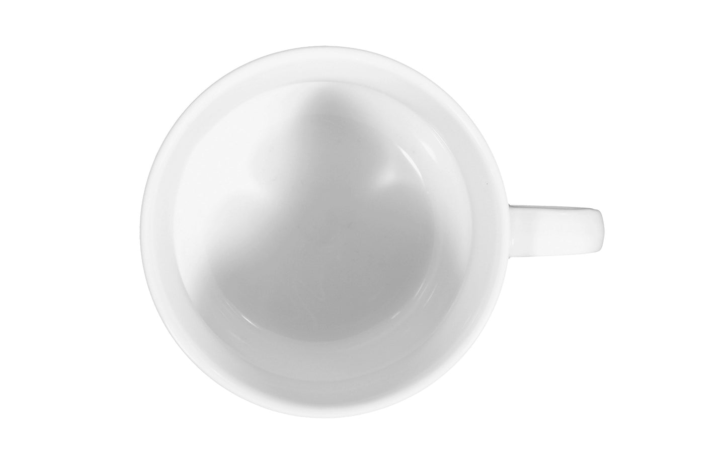 Weiße Tasse, schlichtes Gastronomiegeschirr