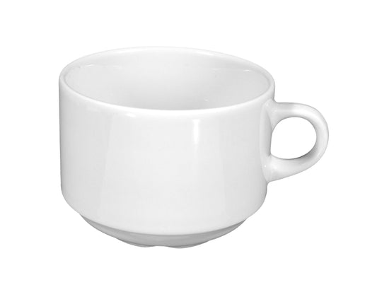 Weiße Kaffeetasse aus Porzellan