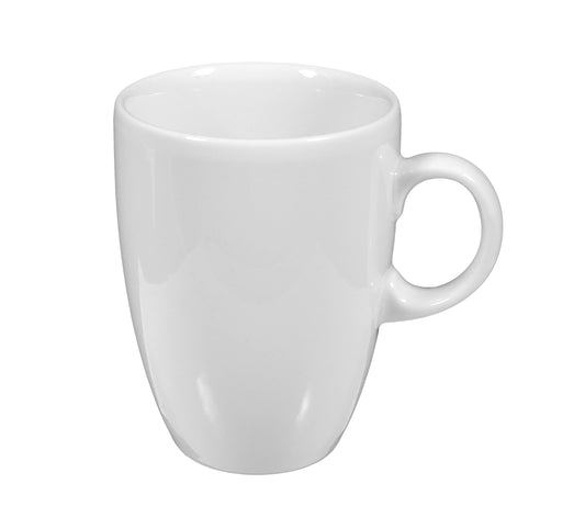 Weiße Tasse, Gastronomie-Geschirr, leer