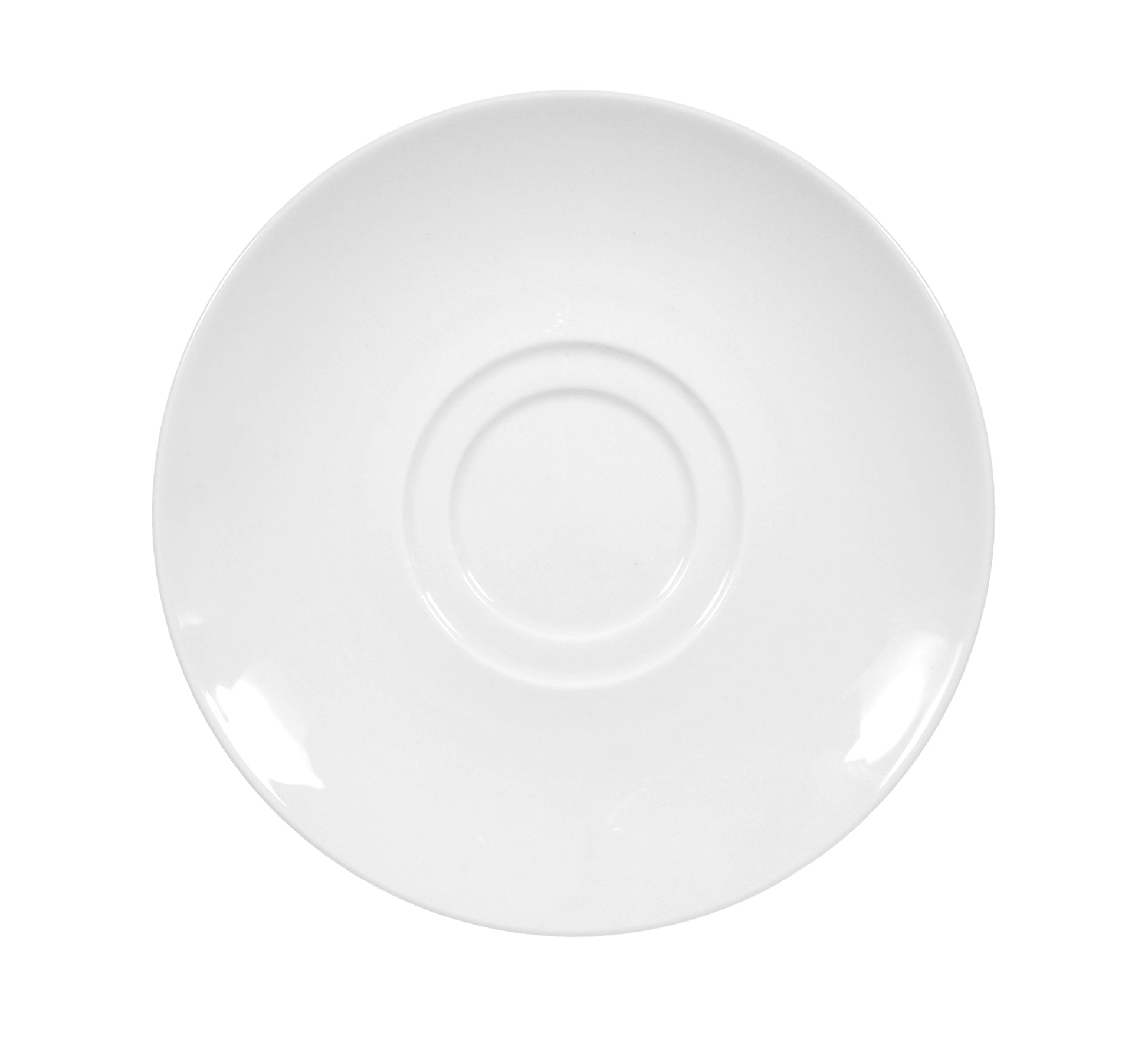 Weiße flache Speisetellerplatte