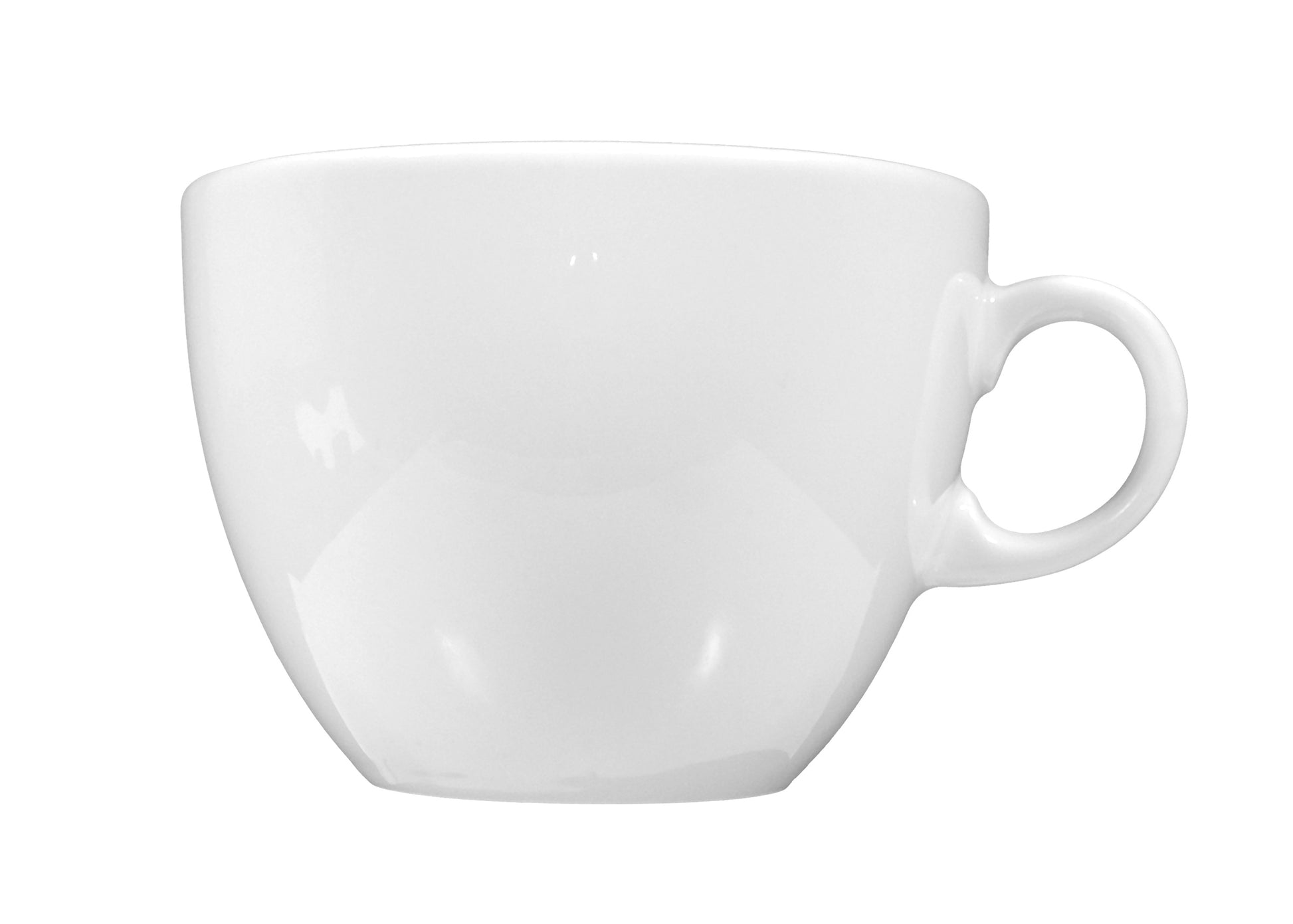 Weiße Kaffeetasse aus Porzellan