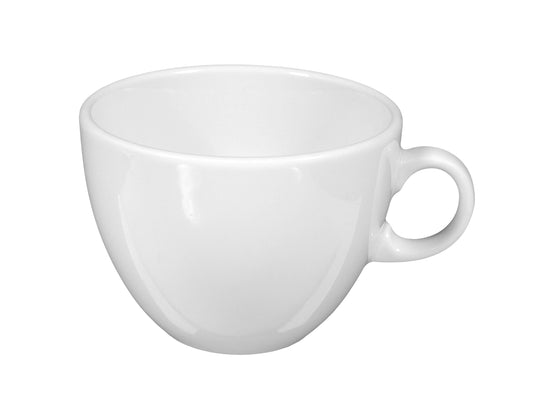 Weiße Kaffeetasse aus Porzellan