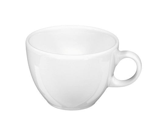 Weiße Kaffeetasse aus Porzellan