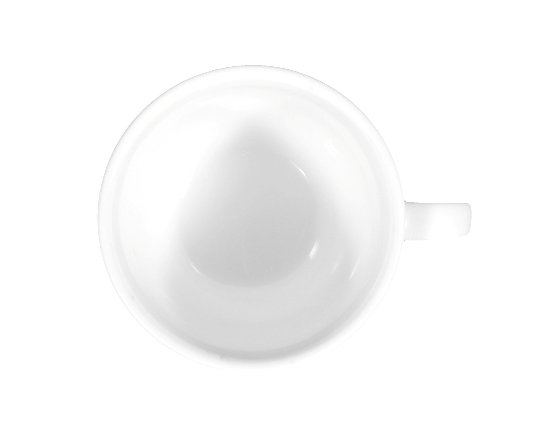 Weiße Kaffeetasse aus Porzellan