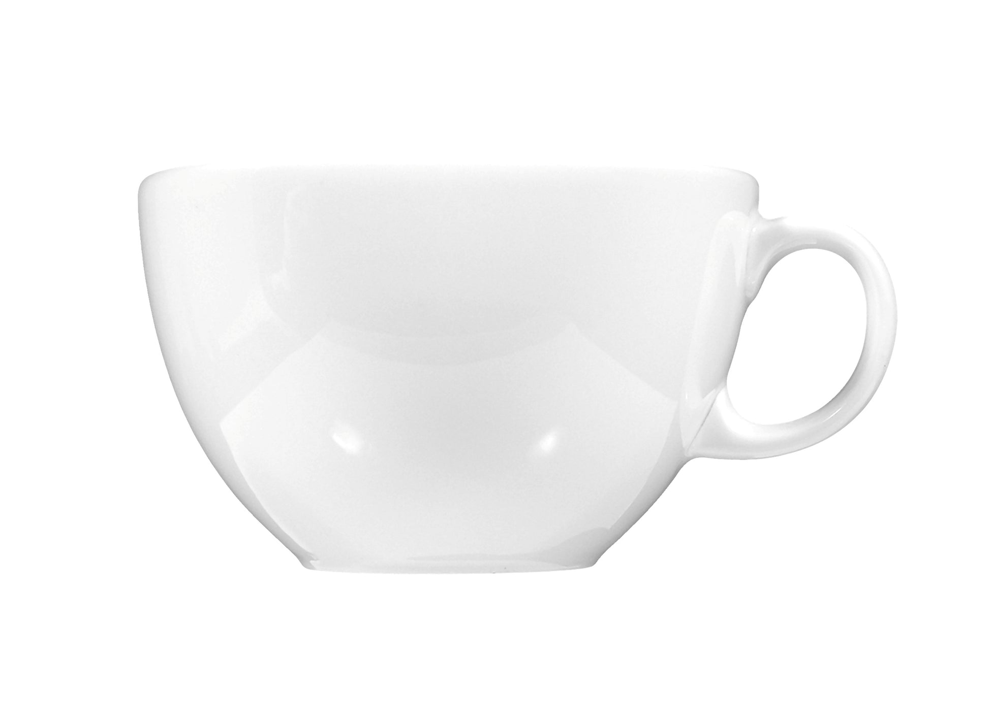 Weiße Kaffeetasse aus Porzellan
