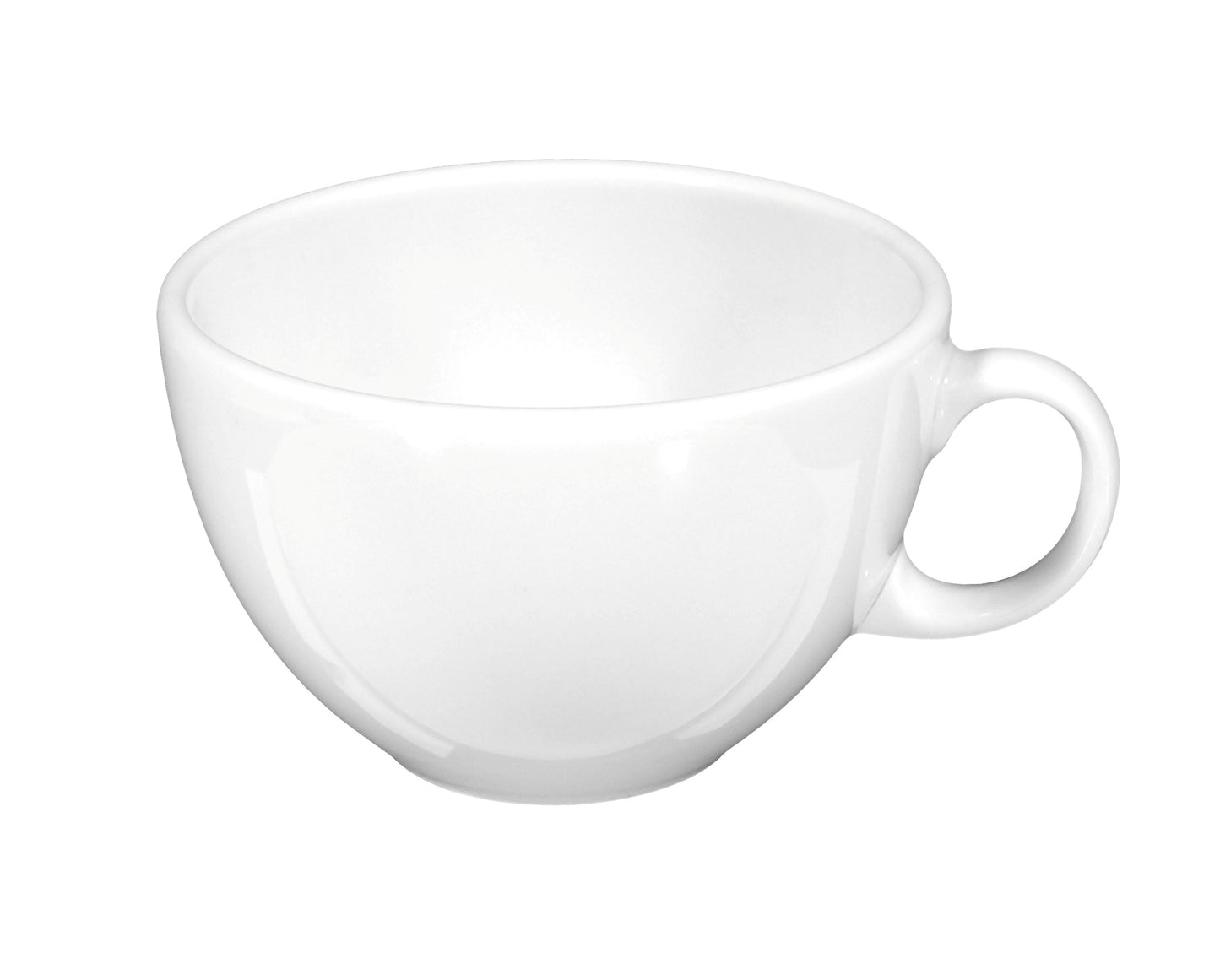 Weiße Kaffeetasse aus Porzellan