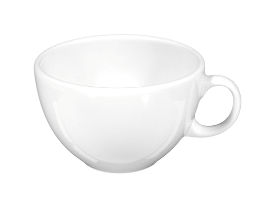 Weiße Kaffeetasse aus Porzellan