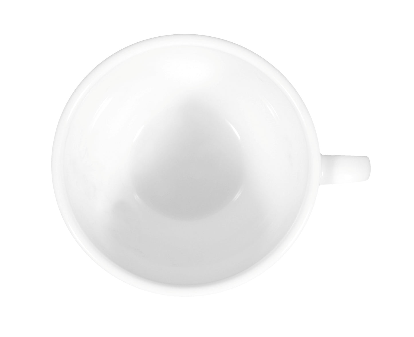 Weiße Kaffeetasse aus Porzellan