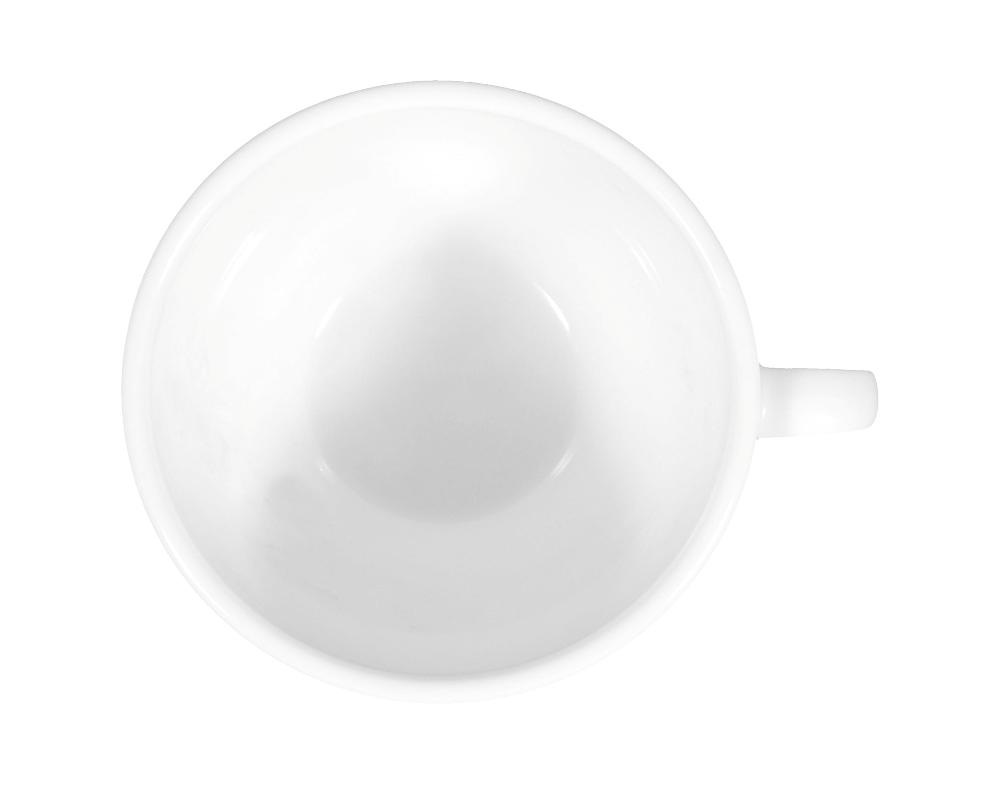 Weiße Kaffeetasse aus Porzellan