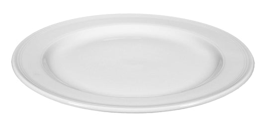 Weißer ovaler Speiseteller