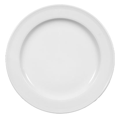 Weißer ovaler Speiseteller