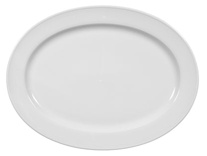 Leeres weißes Serviertablett