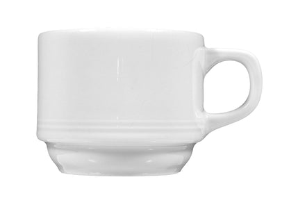 Weiße Kaffeetasse aus Keramik