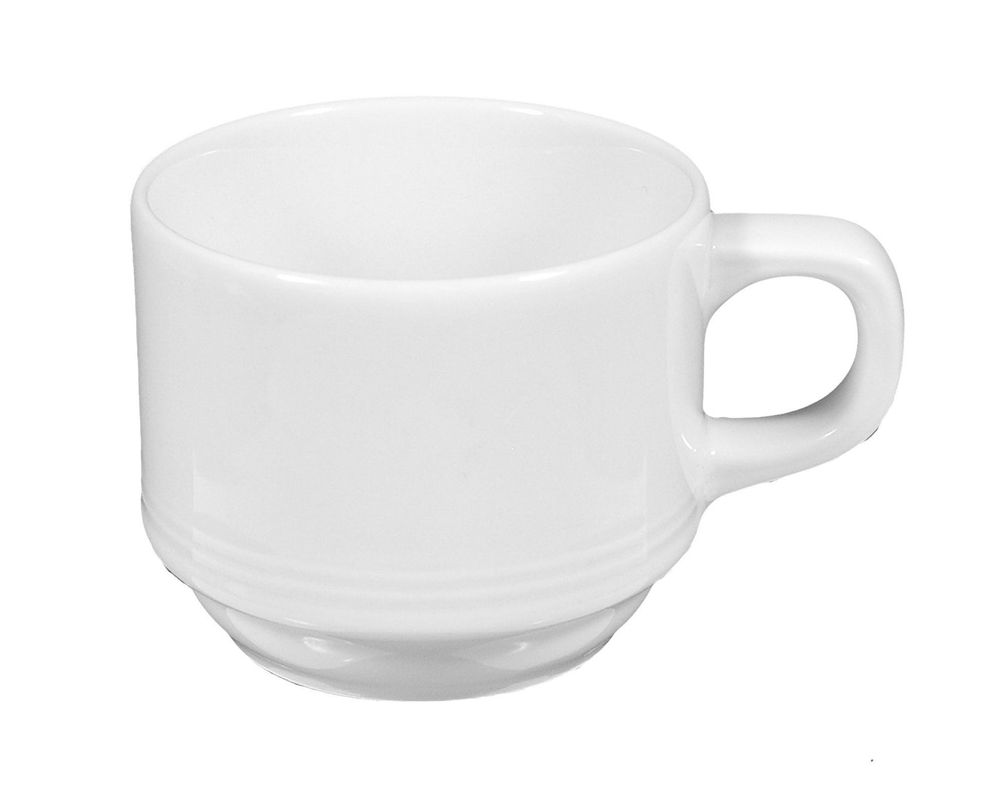 Weiße Kaffeetasse aus Keramik