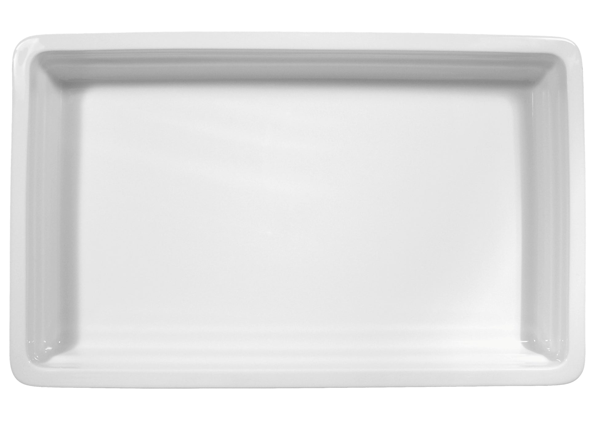 Weiße GN-Schale aus Porzellan