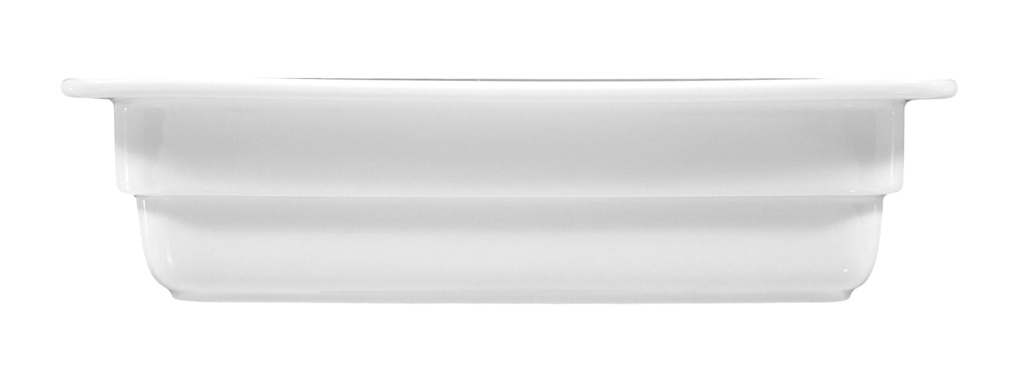 Weiße GN-Schale aus Porzellan