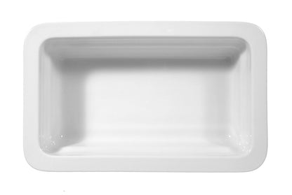 Weiße GN-Schale aus Porzellan