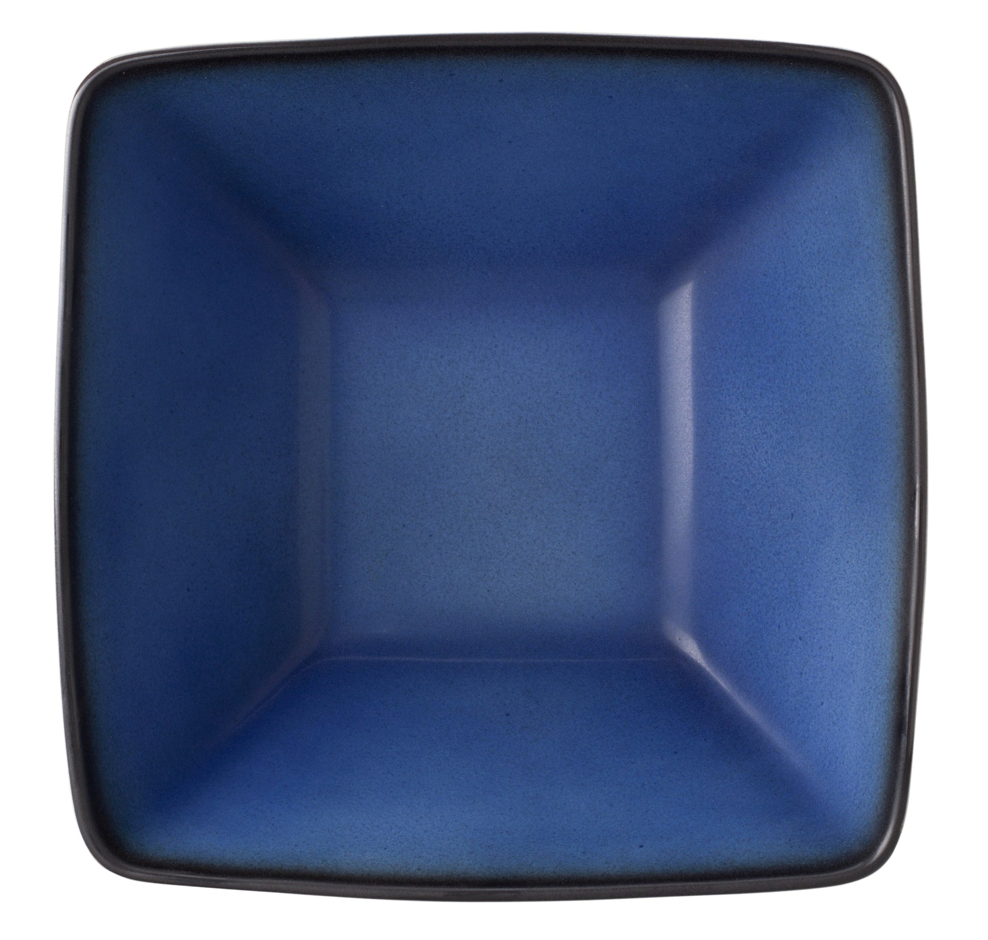 Weiße Schüssel mit blauem Innenraum