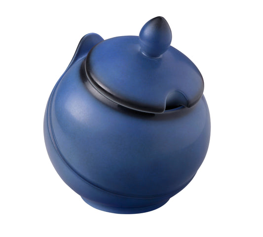 Blaue Teekanne aus Keramik