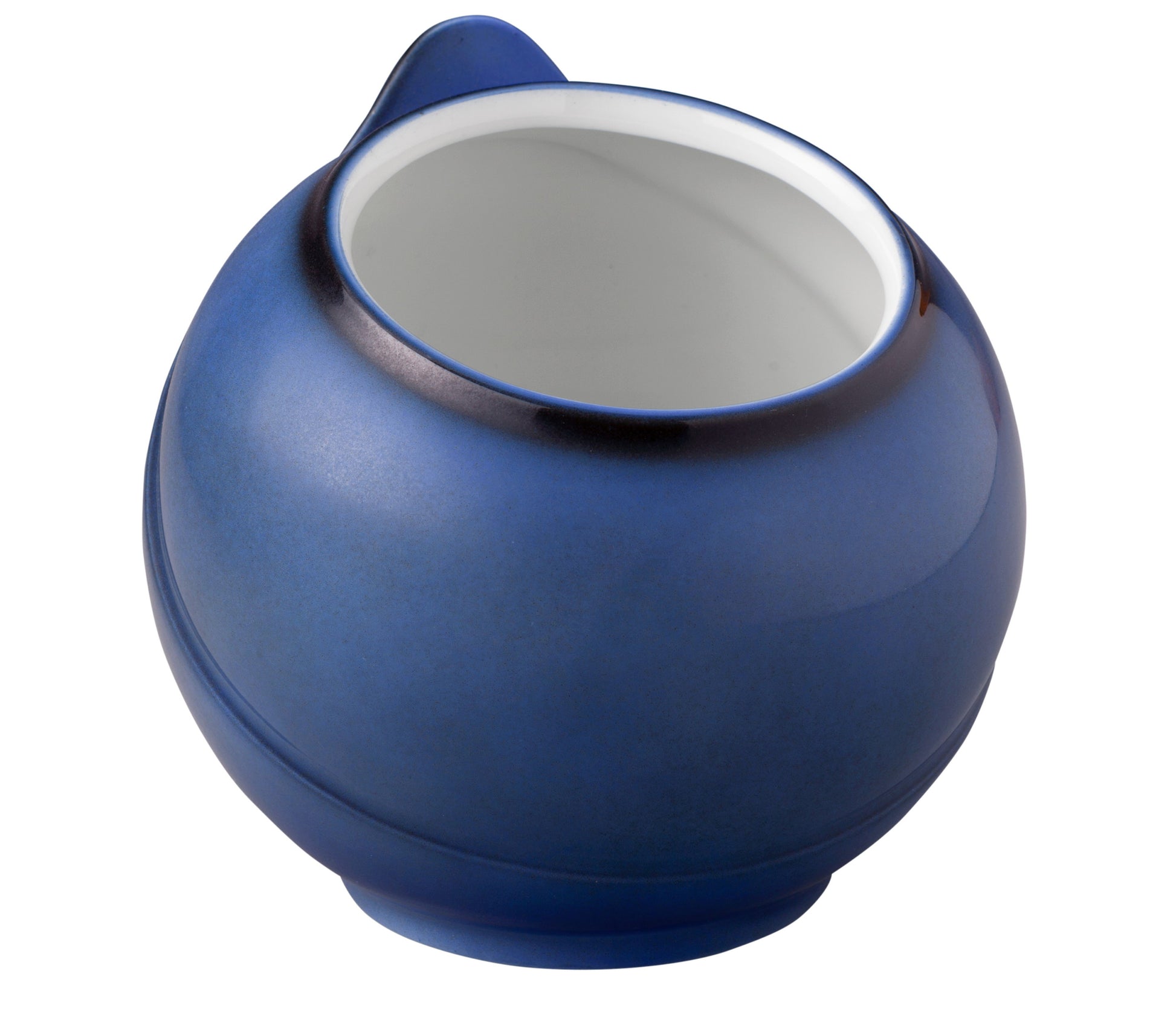 Blaue Keramikvase, Nahaufnahme