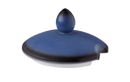 Blaue, moderne Teekanne, Keramikdesign