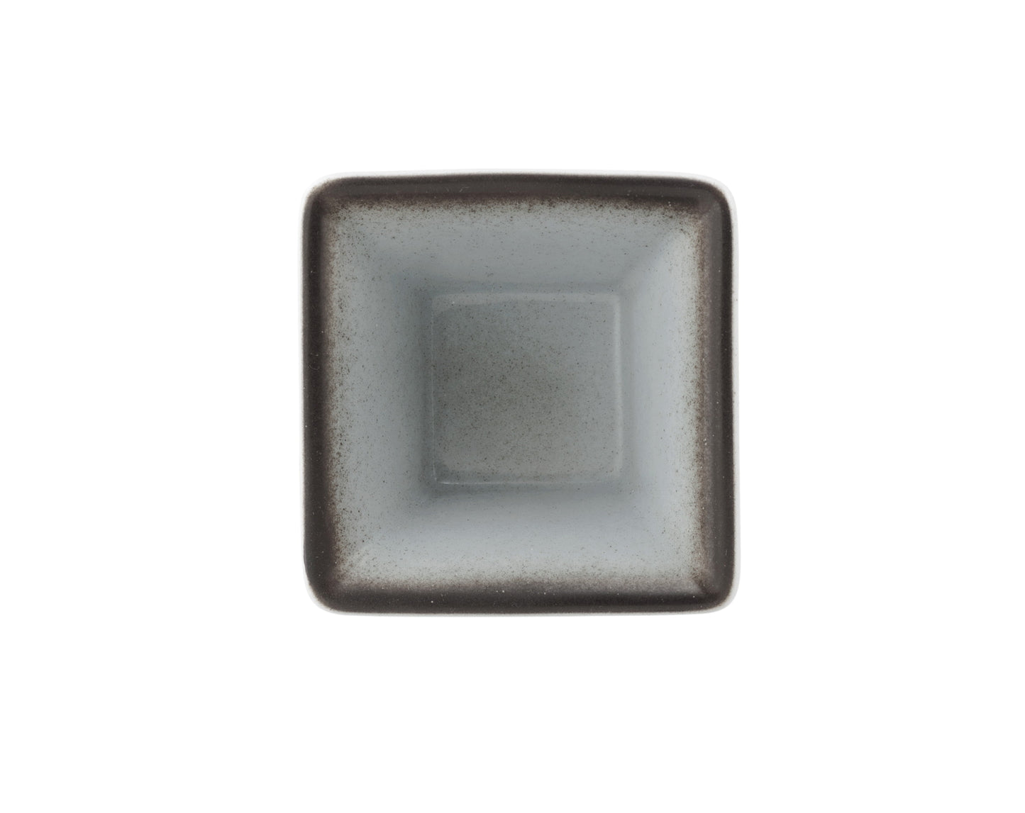 Weiße Servierschale mit Metallinnenfläche