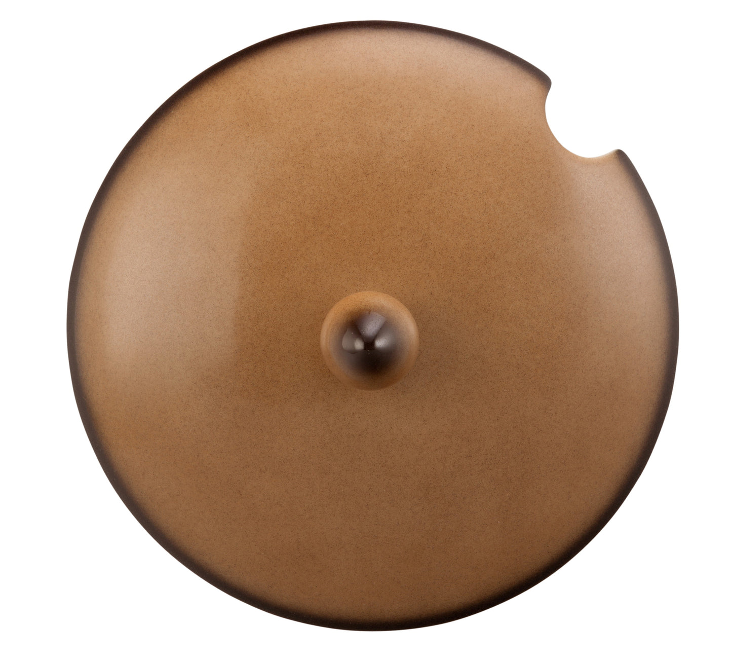 Kaffeekanne mit Deckel, braun, Keramik