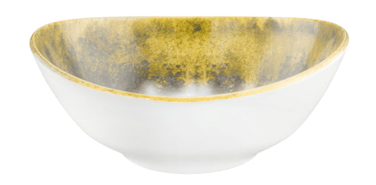 Weiße Schale mit goldener Innenfläche