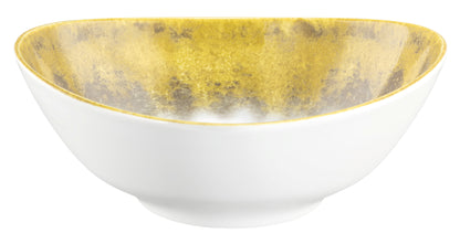 Weiße Schale mit goldener Innenfläche