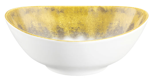 Weiße Schale mit goldener Innenfläche