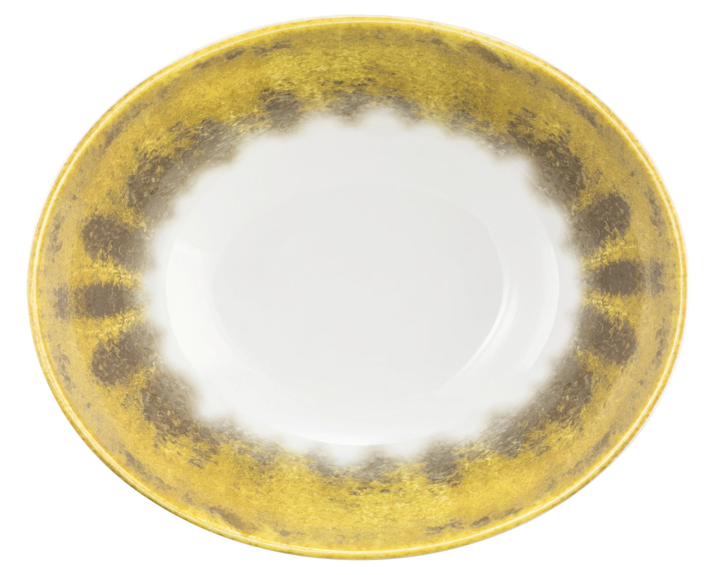 Weiße Schale mit goldener Innenfläche