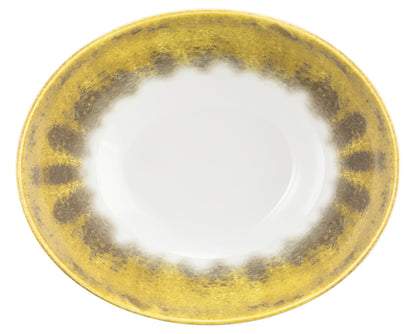 Weiße Schale mit goldener Innenfläche