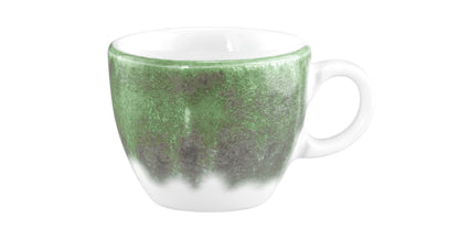 Grüne Kaffeetasse aus Keramik