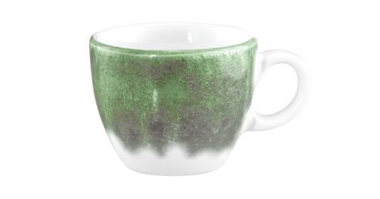Grüne Kaffeetasse aus Keramik