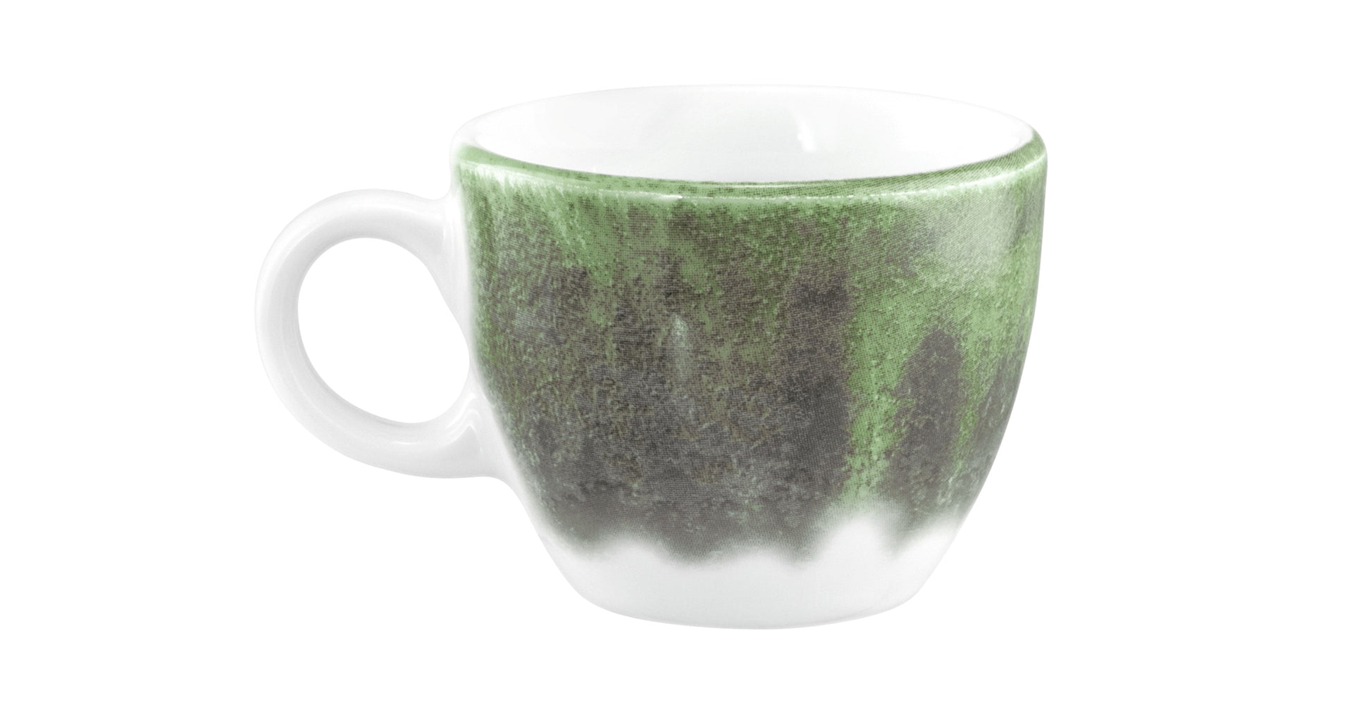 Grüne Kaffeetasse aus Keramik