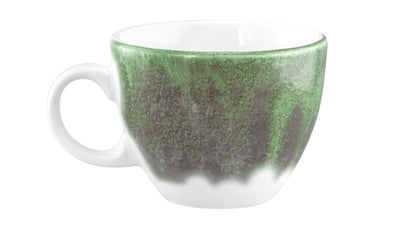 Grüne Kaffeetasse aus Keramik