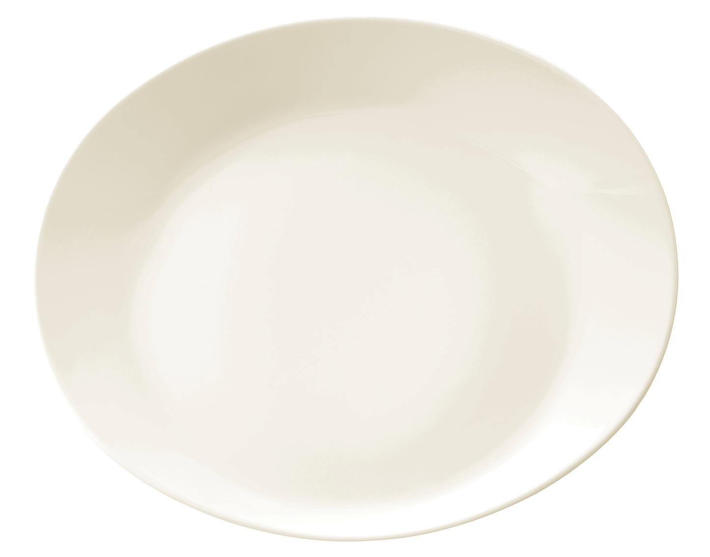 Weiße flache Speiseplatte