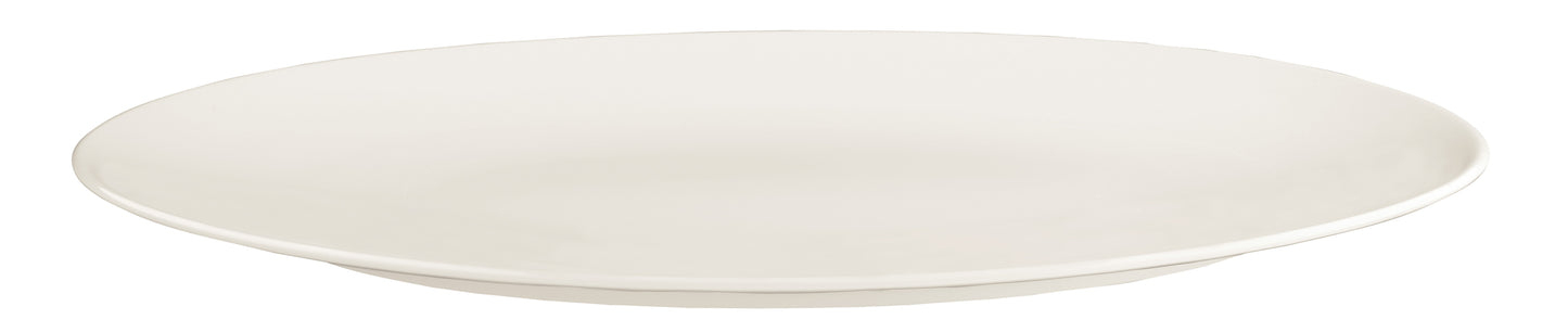 Weißer Teller aus Porzellan