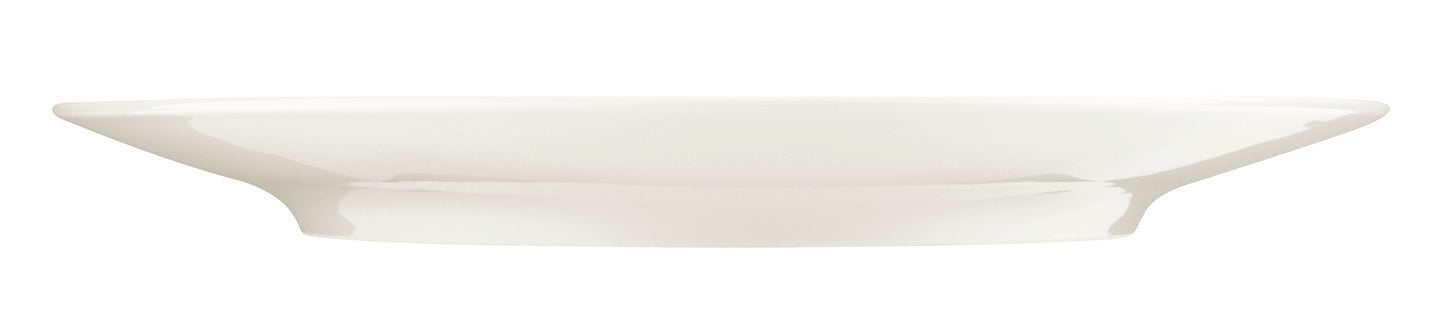 Weißer Teller aus Porzellan