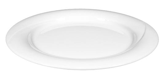 Weißer, leerer Porzellanteller, Gastronomie