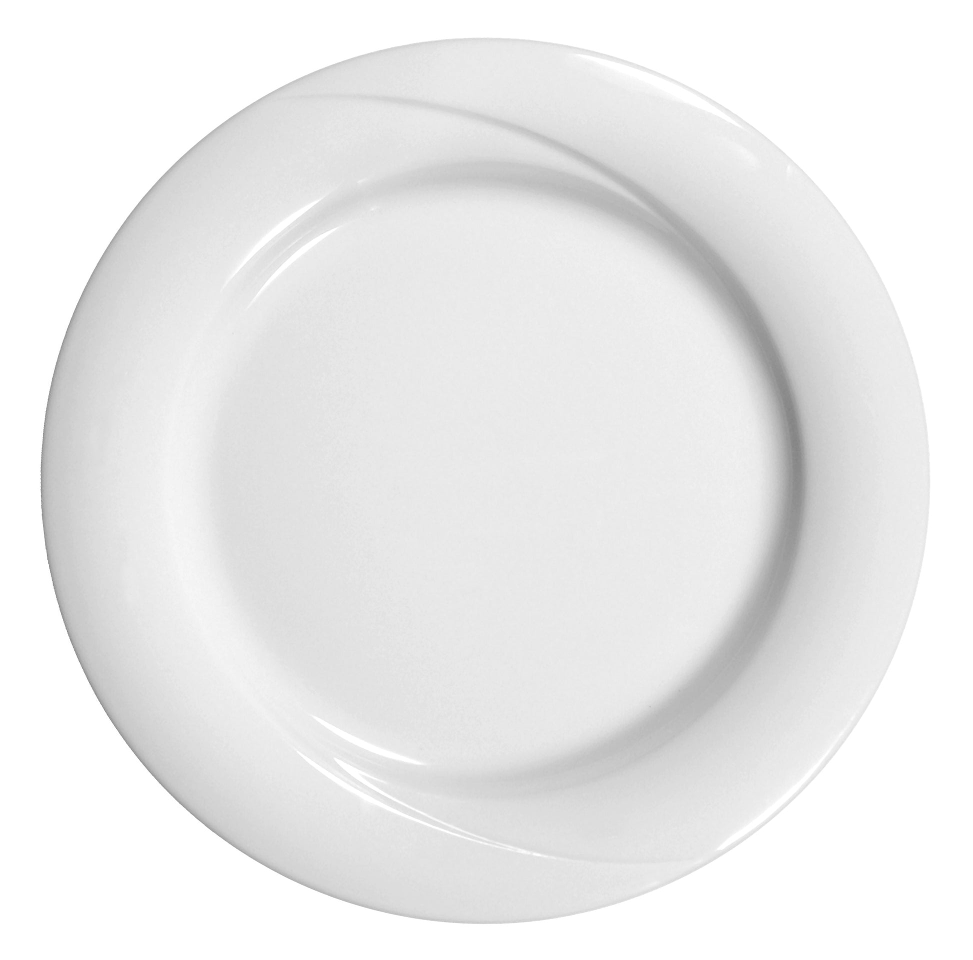 Weißer, leerer Porzellanteller, Gastronomie