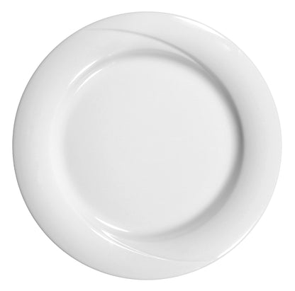 Weißer, leerer Porzellanteller, Gastronomie