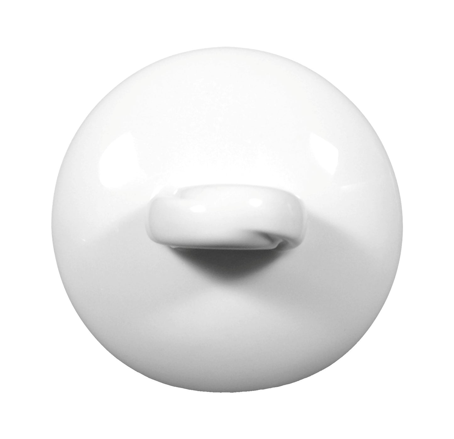 Weiße Porzellan-Schale mit Deckel