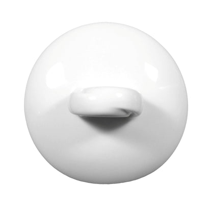 Weiße Porzellan-Schale mit Deckel