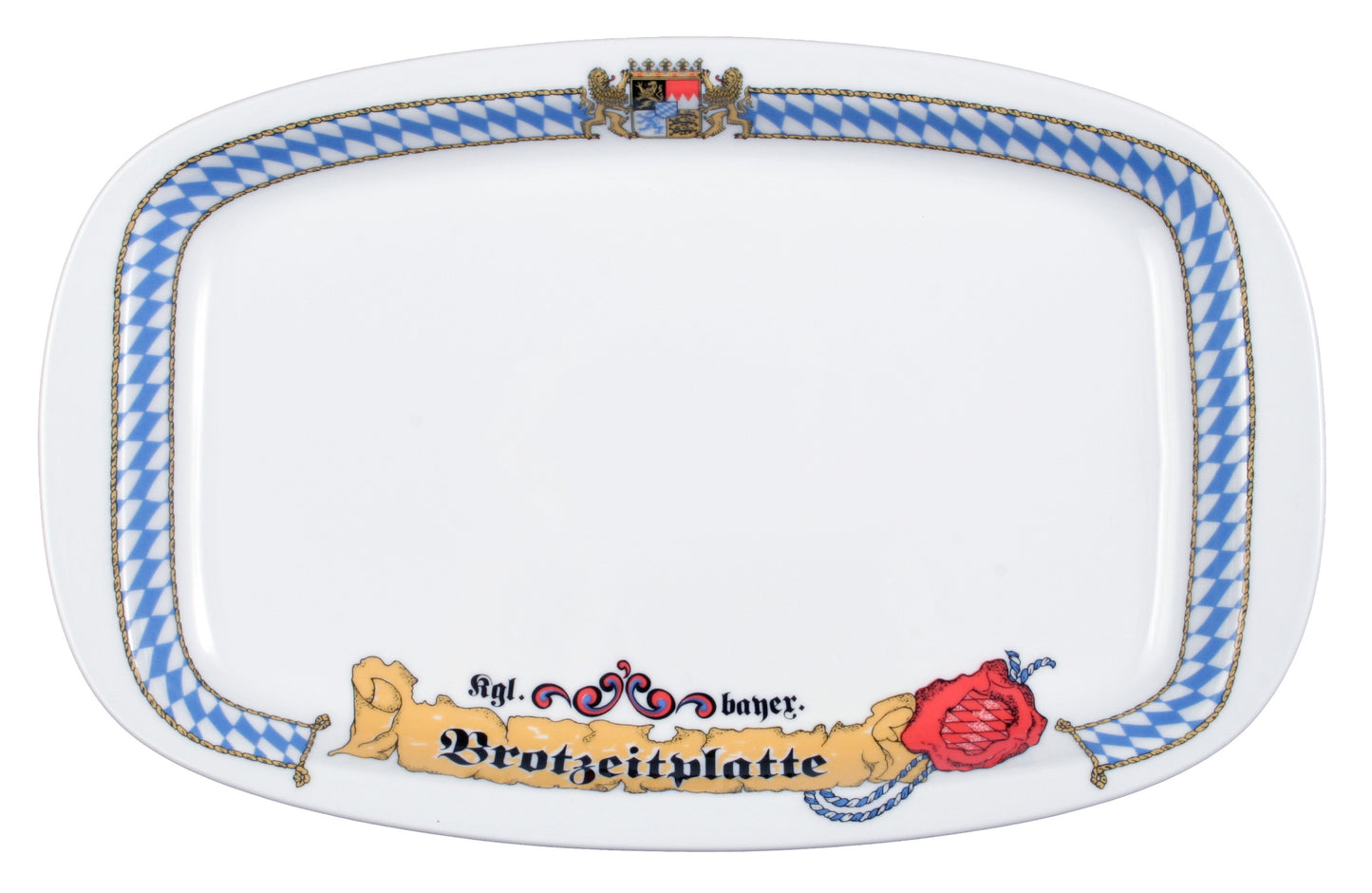 Bayerische Brotzeitplatte, dekorativ, traditionell