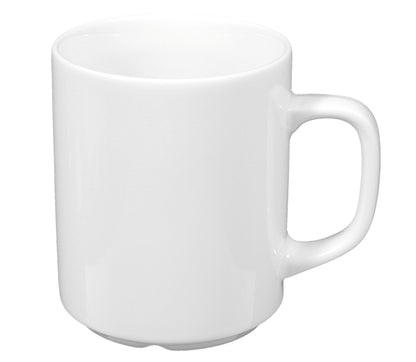 Weiße Tasse, schlicht, Gastronomiebedarf
