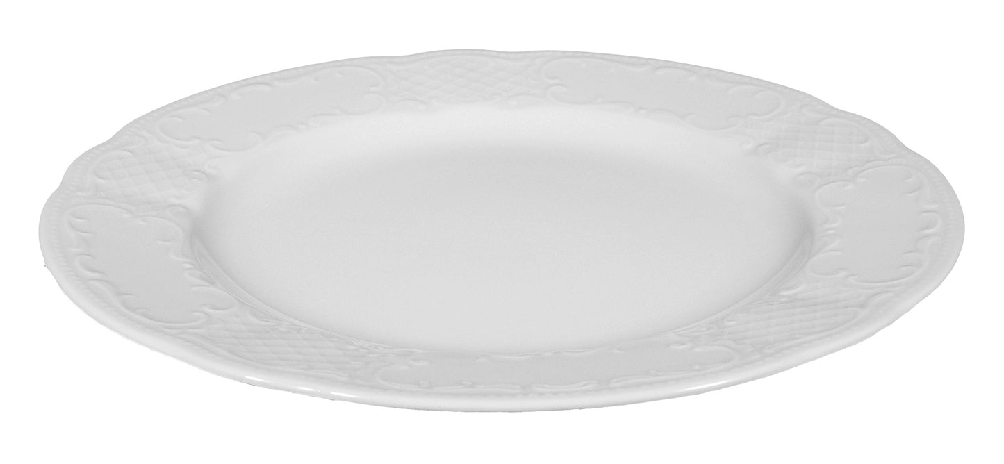 Weißer, leerer Porzellanteller, Gastronomie
